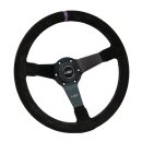 Luisi Mirage Corsa Sportlenkrad Wildleder schwarz / lila geschüsselt & TÜV Prüfbericht